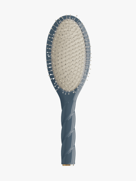 La Bonne Brosse N.04 The Miracle Detangling Scalp Brush in blue variant on a light gray background