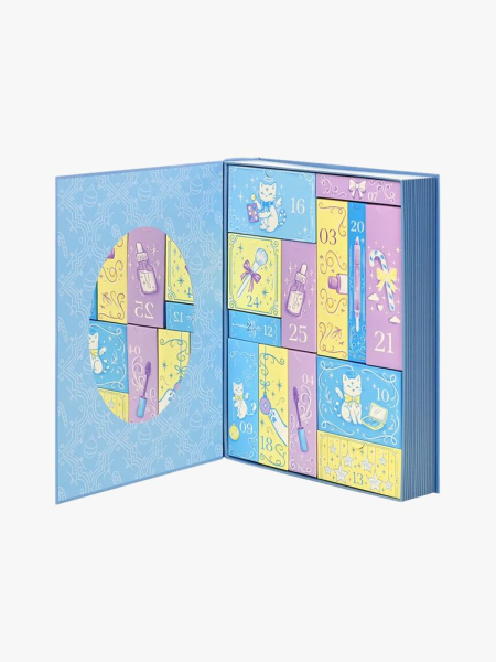 Yesstyle Starlight Diaries Beauty Advent Calendar in branded component on a light gray background